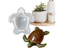 Turtle Resin Mold, Silicona DIY Craft Mould, Tortoise Shape Casting Tool for Handmade Candle Soap Plaster Decor, Flexible Non Stick Design, Crafting Supplies Kit, Home Holiday Party Ornament Making