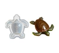 Turtle Resin Mold, Silicone Craft Mould for Detailed Tortoise Shape Casting, Easy Release Smooth Finished for Candle Soap Plaster Ornament Making, Home Apartment Farmhouse Holiday Decor Use