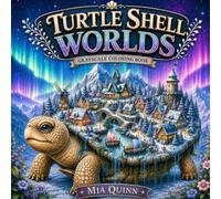 Turtle Shell Worlds Grayscale Coloring Book: Tiny Magical Worlds on Giant Turtle Shells (Magic Worlds Coloring Books)