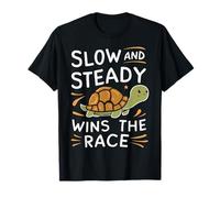 Turtle Slow And Steady gana el animal de las tortugas de carrera Camiseta