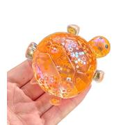Turtle Squeeze Toy - Soft Glitter Slow Rising Sensory Fidget Toys | Stress Relief Squished for Anxietis, Kawaii Animal Turtle Toy for Adults & Kids, Home, Office, School, Travel