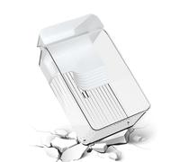 Turtle Tank - Diseño Transparente, 32,7 x 19,3 x 12,2 cm, terrario pequeño de y Tortuga, hábitat Decorativo para Tomar el Sol y alimentarse, diseño Decorativo, para Espacios pequeños