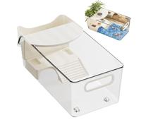 Turtle Tank - Pet PP, Landscaping Basking | Large Detachable Terrarium, Desktop Turtle Cage For Living Room Aquarium and Small Turtles Habitat