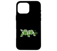 Turtle Team Buena Mala Conciencia Ángel Diablo Cielo Diversión Infierno Carcasa para iPhone 16 Pro Max