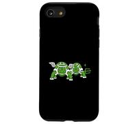 Turtle Team Buena Mala Conciencia Ángel Diablo Cielo Diversión Infierno Carcasa para iPhone SE (2020) / 7 / 8