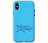 Turtle Team Buena Mala Conciencia Ángel Diablo Cielo Diversión Infierno Carcasa para iPhone X/XS