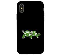 Turtle Team Buena Mala Conciencia Ángel Diablo Cielo Diversión Infierno Carcasa para iPhone X/XS