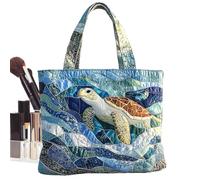 Turtle Tote Bag - Large Capacity Sea Turtle Pouch for Women | Lightweight Beach Bag, Spacious Design, Multiple Compartments, Ideal for School Desktop Office Travel Work Walking Shopping Camping
