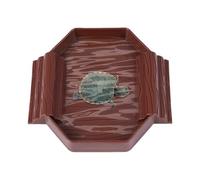 Turtle Water Bowl, Reptile Bathing Pool, Anti-Slip Tortoise Dish with Ramp, Shallow Soaking Tub for Snake Gecko, Terrarium Tank Decor, Easy-Clean Pets Accessory