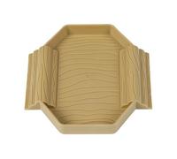 Turtle Water Bowl, Reptile Bathing Pool, Anti-Slip Tortoise Dish with Ramp, Shallow Soaking Tub for Snake Gecko, Terrarium Tank Decor, Easy-Clean Pets Accessory