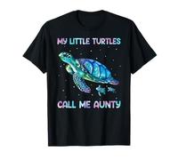 Turtle Watercolor Sea Ocean My Turtles Call Me Aunty Camiseta