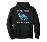 Turtle Watercolor Sea Ocean My Turtles Call Me Aunty Sudadera con Capucha