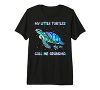 Turtle Watercolor Sea Ocean My Turtles Call Me Grandma Camiseta Premium