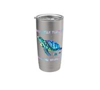 Turtle Watercolor Sea Ocean My Turtles Call Me Grandma Vaso térmico de acero inoxidable de doble pared