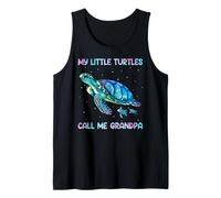 Turtle Watercolor Sea Ocean My Turtles Call Me Grandpa Camiseta sin Mangas