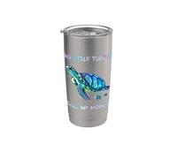 Turtle Watercolor Sea Ocean My Turtles Call Me Mommy Vaso térmico de acero inoxidable de doble pared
