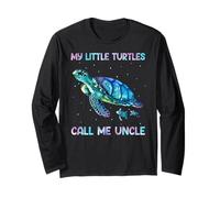 Turtle Watercolor Sea Ocean My Turtles Call Me Uncle Manga Larga