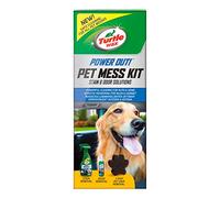 TURTLE WAX Kit Limpiador De Mascotas para Coche y Hogar. Contiene: 1 Esponja Quita pelos, 1 Eliminador de Manchas 500 ml y 1 Eliminador de Olor.