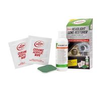 Turtle Wax Kit de restauración de faros delanteros para automóvil, elimina la oxidación y renueva los faros, incluye almohadilla de pulido, agente de reparación y renovación de lentes de faros