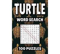 Turtle Word Search: 100 Pages of Animal Puzzles, Word Scramble, Word Find, and Vocabulary Activities for Kids, Adults, and Seniors