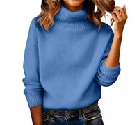 Turtleneck Sweater Women Long Sleeve Fall Winter 2025 Fashion Knitted Lightweight Soft Ribbed Warm Pullover Tunic Tops