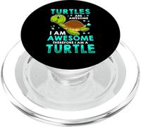 Turtles Are Awesome I'm Awesome I'm A Sea Turtle Beach Shirt PopSockets PopGrip para MagSafe