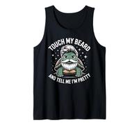 Turtles Beard Quote Touch My Beard And Dime I'm Pretty Camiseta sin Mangas