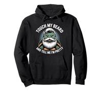 Turtles Beard Quote Touch My Beard And Dime I'm Pretty Sudadera con Capucha