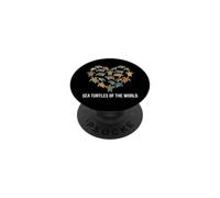 Turtles of The World Product Turtle Gear Tipos de Tortugas PopSockets PopGrip Adhesivo