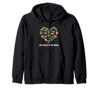 Turtles of The World Product Turtle Gear Tipos de Tortugas Sudadera con Capucha
