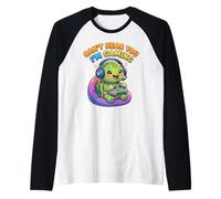 Turtles Reptiles Gamer, Gaming Can't Hear You I'm Gaming Camiseta Manga Raglan