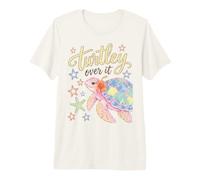 Turtley Over It Funny Sea Turtle Pun Sarcastic Saying Camiseta Premium