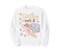 Turtley Over It Funny Sea Turtle Pun Sarcastic Saying Sudadera