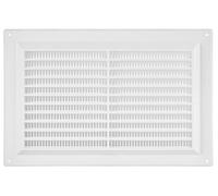 TURvent Cubierta de ventilación de aire de 250 x 170 mm, rejilla de ventilación blanca de 10 x 7 pulgadas para pared y techo, rejilla de plástico rectangular para sistemas de escape y suministro de