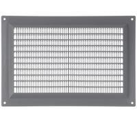 TURvent Cubierta de ventilación de aire de 250 x 170 mm, rejilla de ventilación gris de 10 x 7 pulgadas para pared y techo, rejilla de plástico rectangular para sistemas de escape y suministro de HVAC