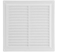 TURvent Cubierta de ventilación de aire de 250 x 250 mm, rejilla de ventilación blanca de 10 x 10 pulgadas para pared y techo, rejilla de plástico rectangular para sistemas de escape y suministro de
