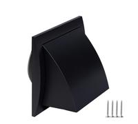 TURvent Rejilla de Ventilación Exterior 125 mm con Válvula Antirretorno - Rejilla de Salida de Aire de Plástico ABS para Pared Exterior, para Secadora, Campana Extractora y Ventilación, Antracita