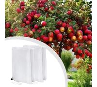 Tus plantas con 2 fundas de red para plantas con cordón y cremallera, para invernaderos, árboles frutales, huertos y macizos de flores (120 x 150 cm)