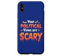 Tus puntos de vista políticos son aterradores, divertido juego de palabras de Halloween Carcasa para iPhone XS Max