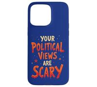 Tus puntos de vista políticos son aterradores, divertido juego de palabras de Halloween Carcasa para iPhone 15 Pro Max
