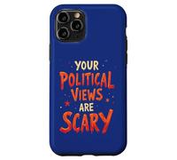 Tus puntos de vista políticos son aterradores, divertido juego de palabras de Halloween Carcasa para iPhone 11 Pro