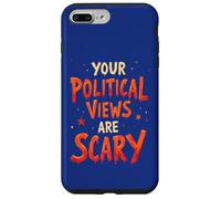 Tus puntos de vista políticos son aterradores, divertido juego de palabras de Halloween Carcasa para iPhone 7 Plus/8 Plus