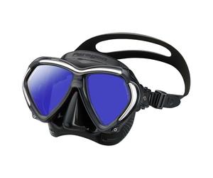 Tusa Paragon Gafas Máscara de buceo profesional adultos UV Filtro óptico Corrección vasos compatible -negro/plateado