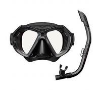 TUSA SPORT UC0106 - Juego de máscara y esnórquel para adultos, color negro y negro