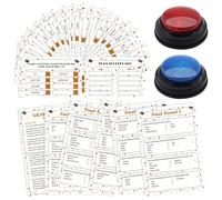 TUSAUW Juego de pelea amigable para fiestas de graduación con zumbadores de 2 respuestas, divertidos juegos de fiesta de graduación, juego familiar, divertido cuestionario de trivia para grupos de