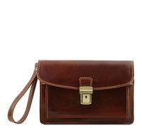 Tuscany Leather - MAX - Bolsillo en Piel Marrón - TL8075/1