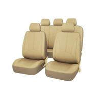 tusgt Cojín Universal para Asiento De Coche Protector Piel Sintética Cómodo para Las Cuatro Estaciones Accesorios Interior Funda Asiento Coche(Beige 9 Sets)