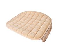 tusgt Funda De Asiento Coche Cálida Y Invierno Universal para Interior Protector Cojín Accesorios para 5 Plazas Funda Asiento Coche(Beige Front 1pc)