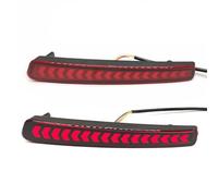tusgt Luz Antiniebla Parachoques Trasero Coche Para Corolla Para Altis L LE Para XLE US 2019-2022 Reflector LED Luz Trasera Parachoques Freno Señal Giro Dinámica(Model A Red Cover)