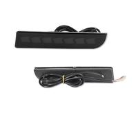 tusgt Luz Antiniebla Parachoques Trasero Coche Para Mitsubishi Para Lancer Para Evo Para Evolution Para ASX Luces Reflectoras Parachoques LED Luz Freno Trasera Con Señal Giro Dinámica(Smoked Lens B)